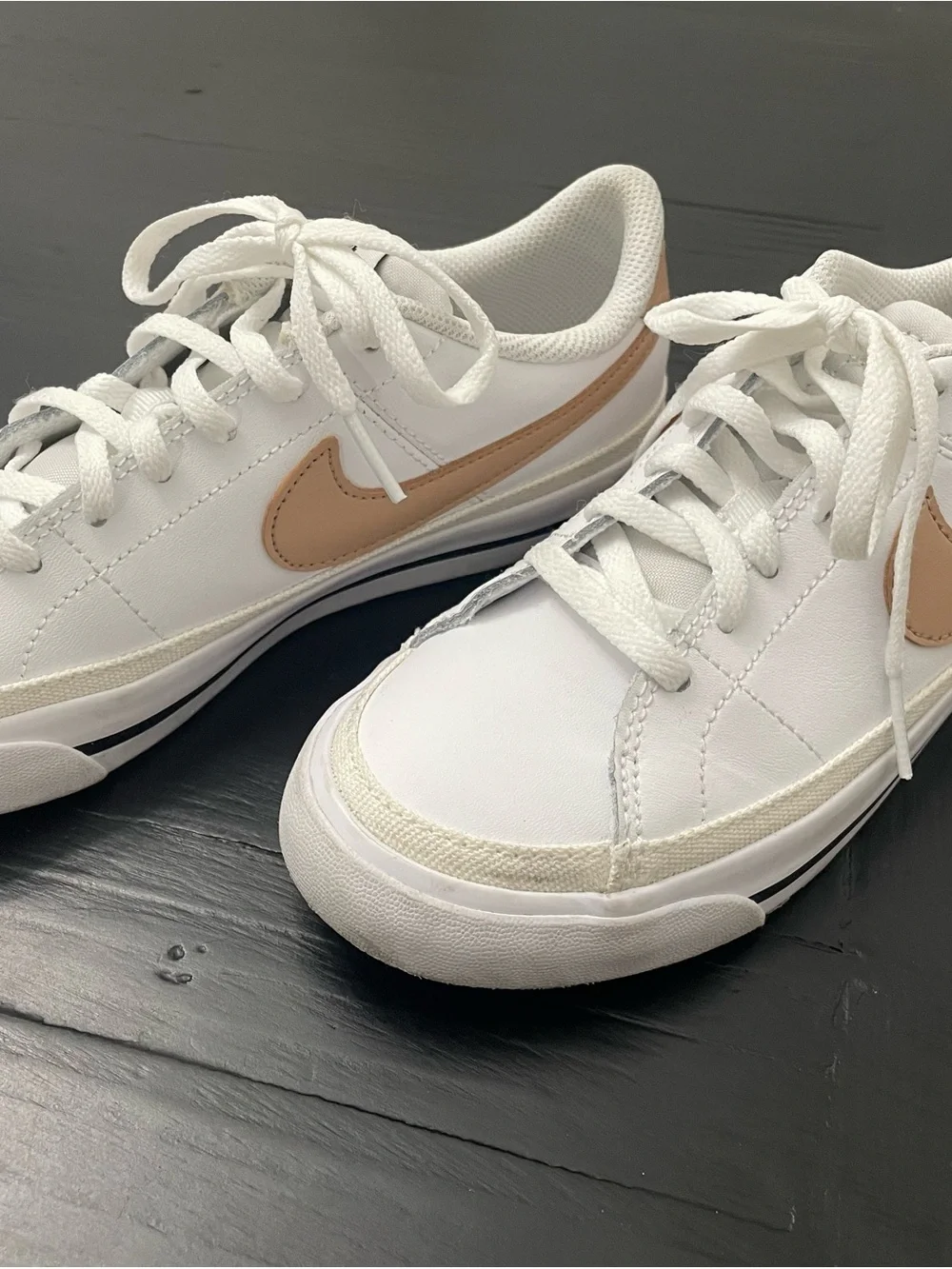 Nike Court Legacy - Youth White/Tan